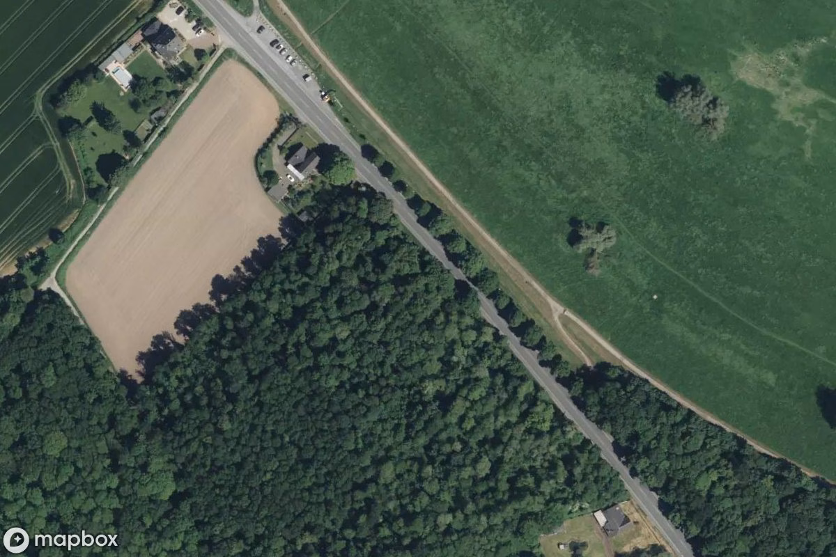 Vista aérea por satélite de Bunker, un Búnker abandonado en Duisburg, Alemania