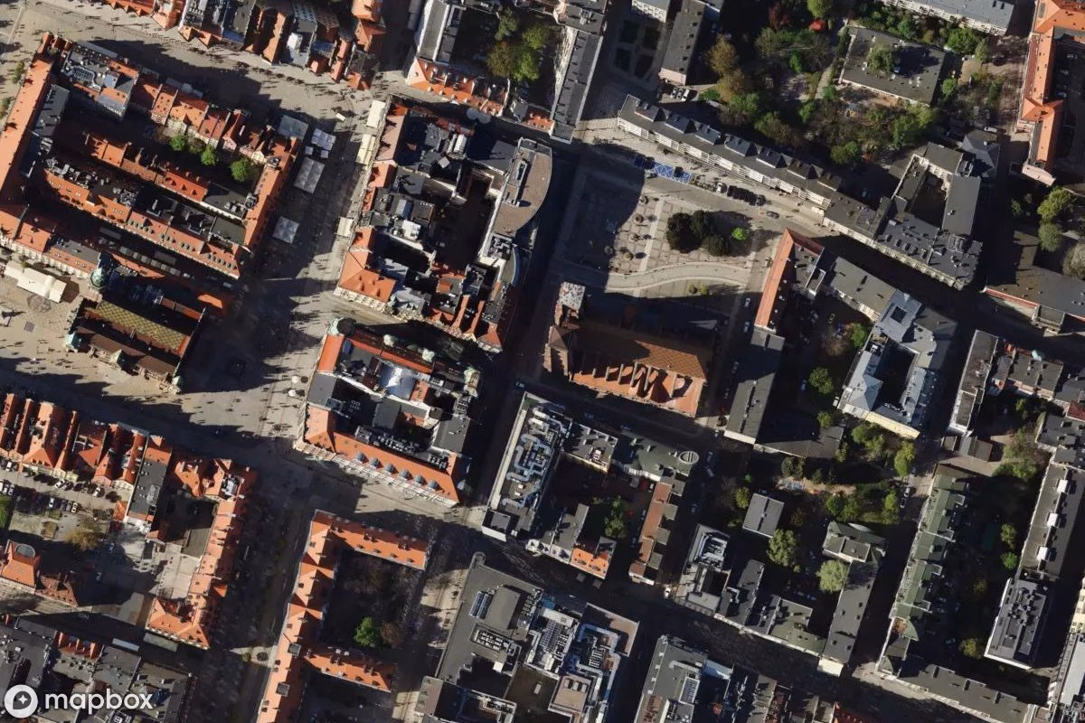 Vista aérea por satélite de Krasnal Wrocław, un  abandonado en Wrocław, Polonia