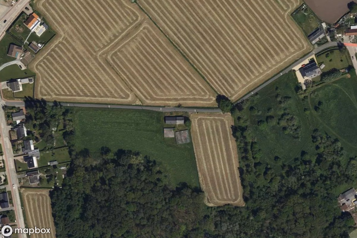 Vue aérienne satellite de Hof, un Ferme abandonné à Sint-Katelijne-Waver, Belgique