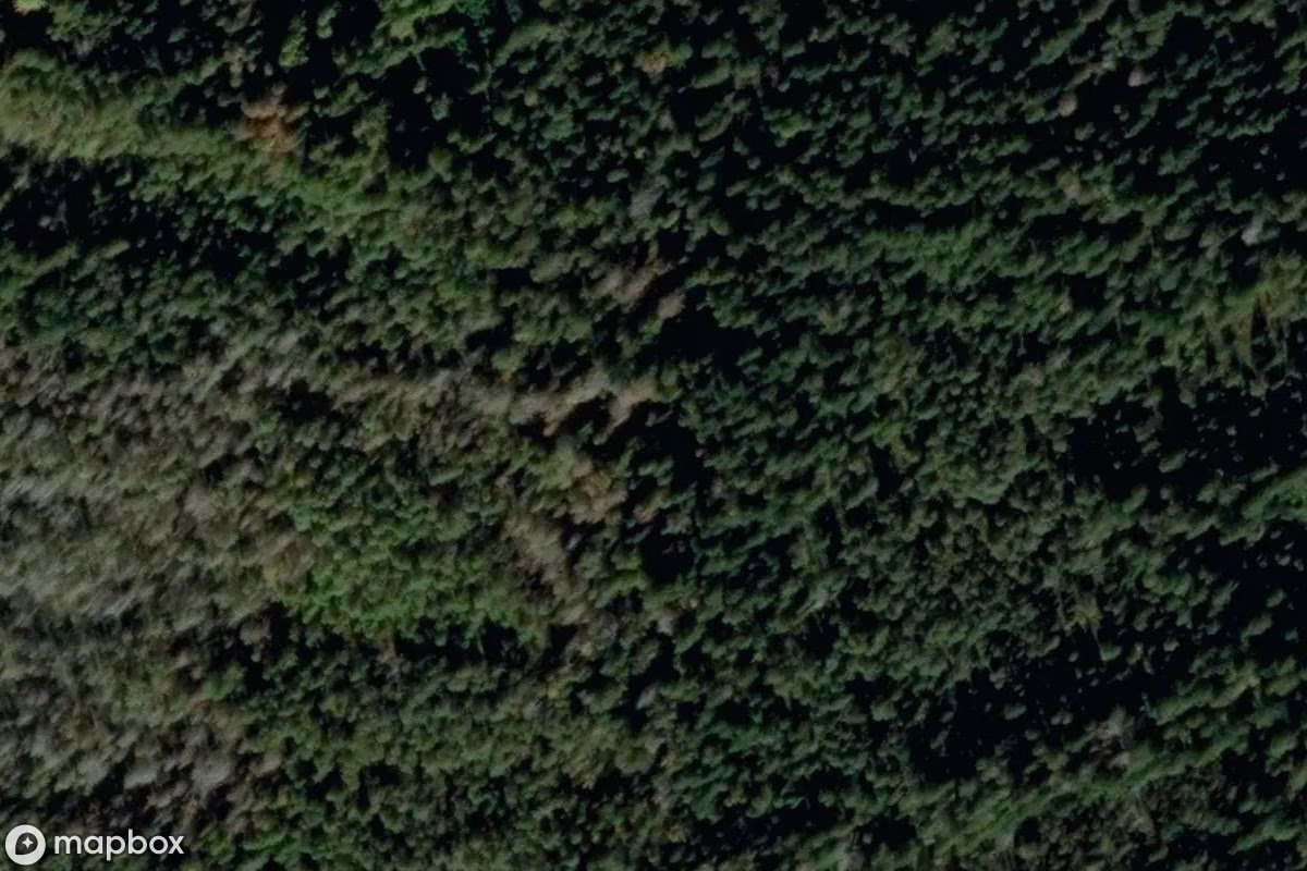 Satellietbeeld vanuit de lucht van Bunker, een verlaten Bunker in Seeshaupt, Duitsland