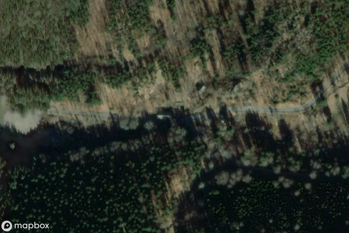Aerial satellite view of Forsthaus mit Nebengebäude, an abandoned  in Geroldsgrün, Germany