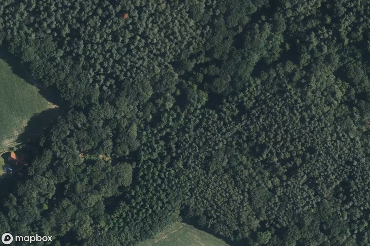 Aerial satellite view of Doktors Lock, an abandoned  in Hörstel, Germany