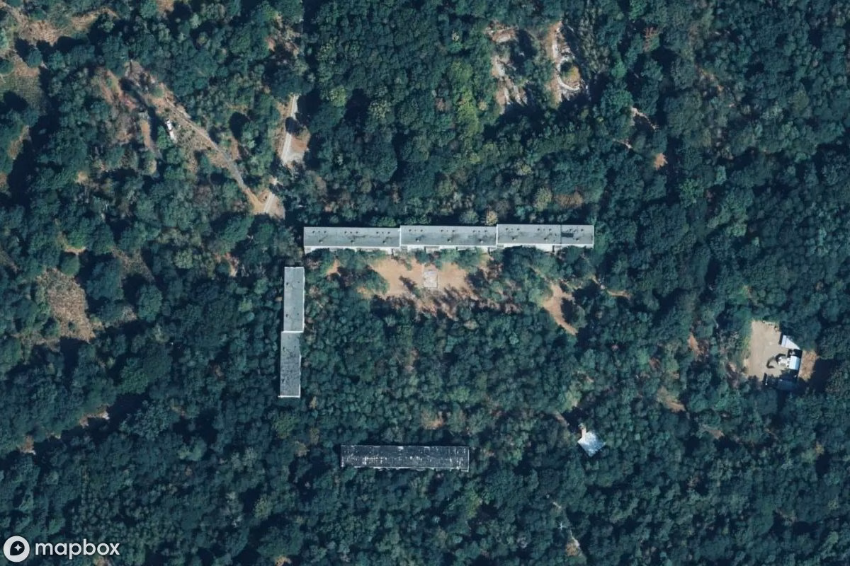 Satelitarny widok z lotu ptaka Truppenübungsplatz, opuszczone Obiekt wojskowy w Königsbrück, Niemcy