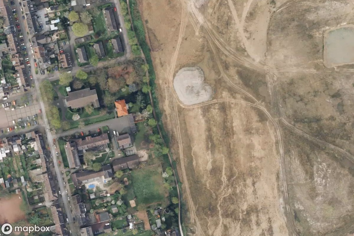 Műholdas légi felvétel Rennbahn helyszínről, egy elhagyatott  itt: Recklinghausen, Németország