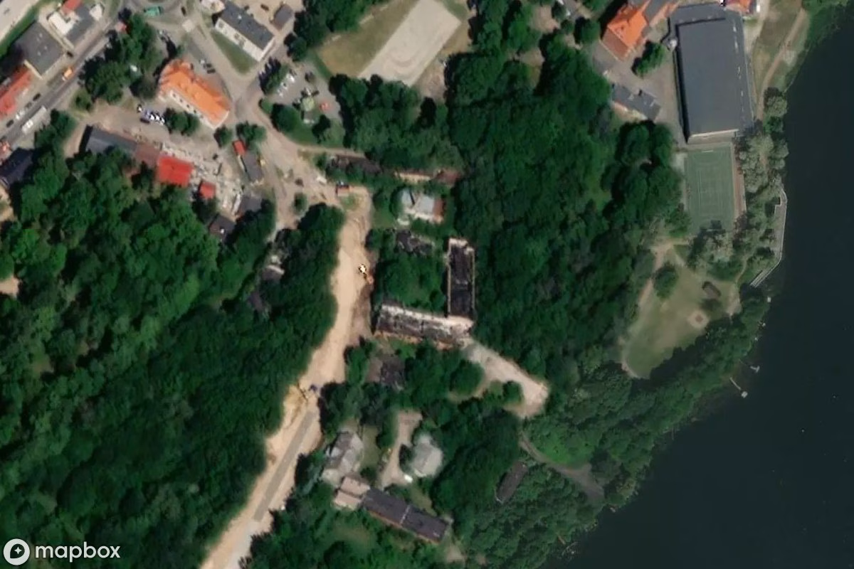 Satellitenansicht von Lost Place, eine verlassene  in Barlinek, Polen