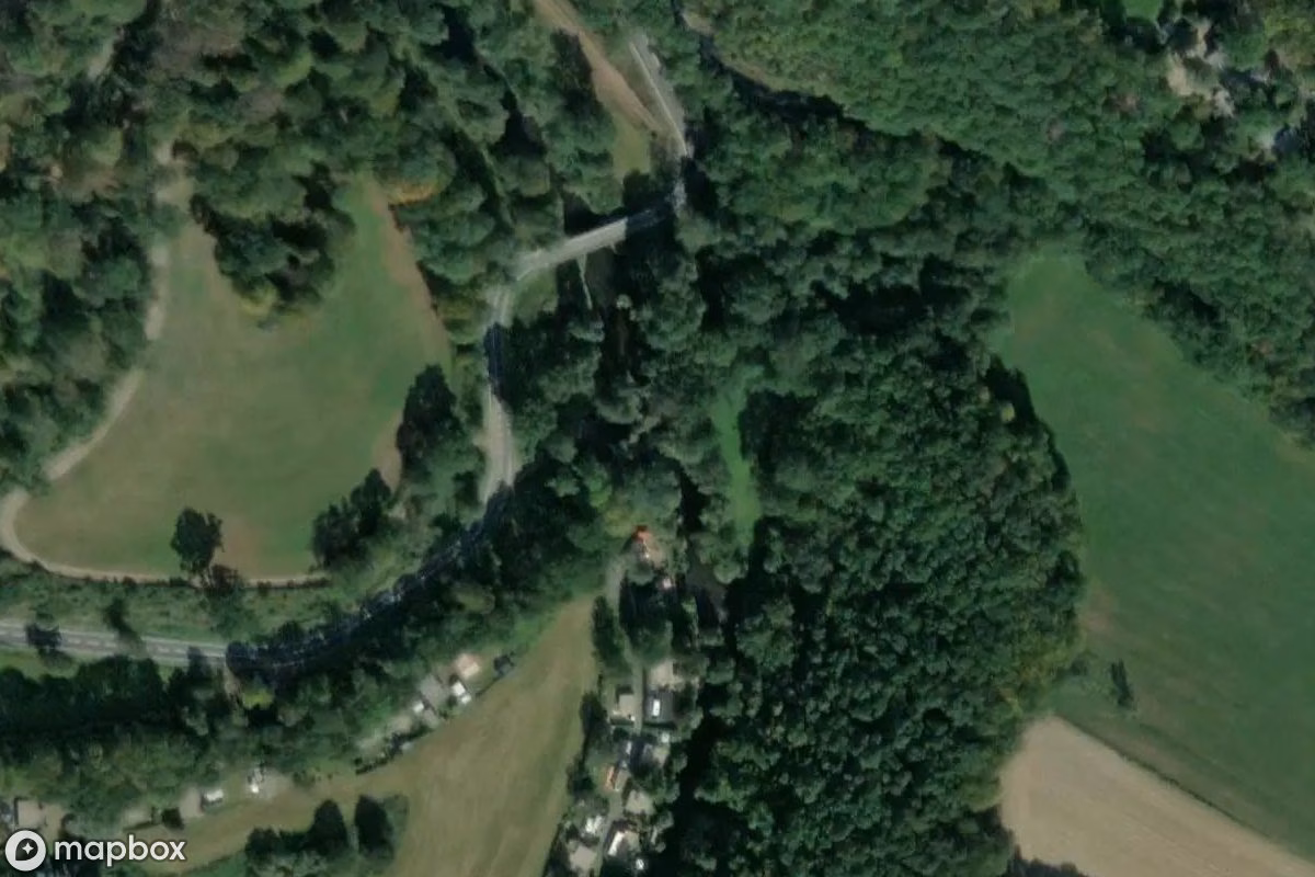 Satellitbild från luften av Brücke, en övergiven Bro i Rott, Tyskland