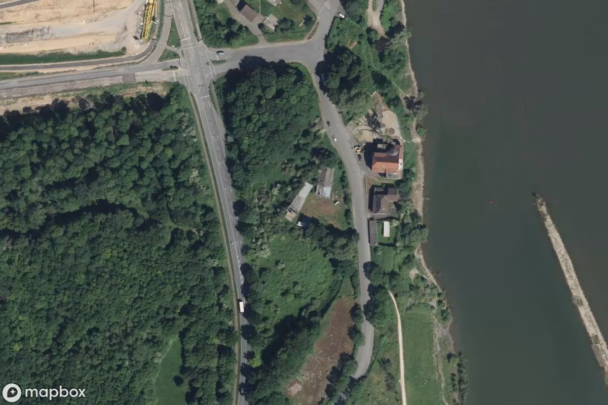 Satelitarny widok z lotu ptaka Ziegelei, opuszczone Fabryka w Duisburg, Niemcy