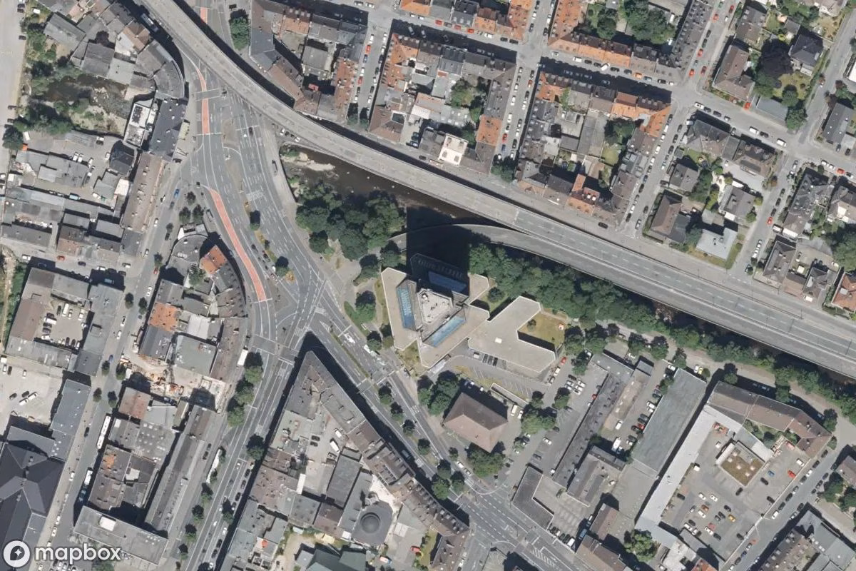 Vue aérienne satellite de Arbeitsamt, un abandonné à Hagen, Allemagne