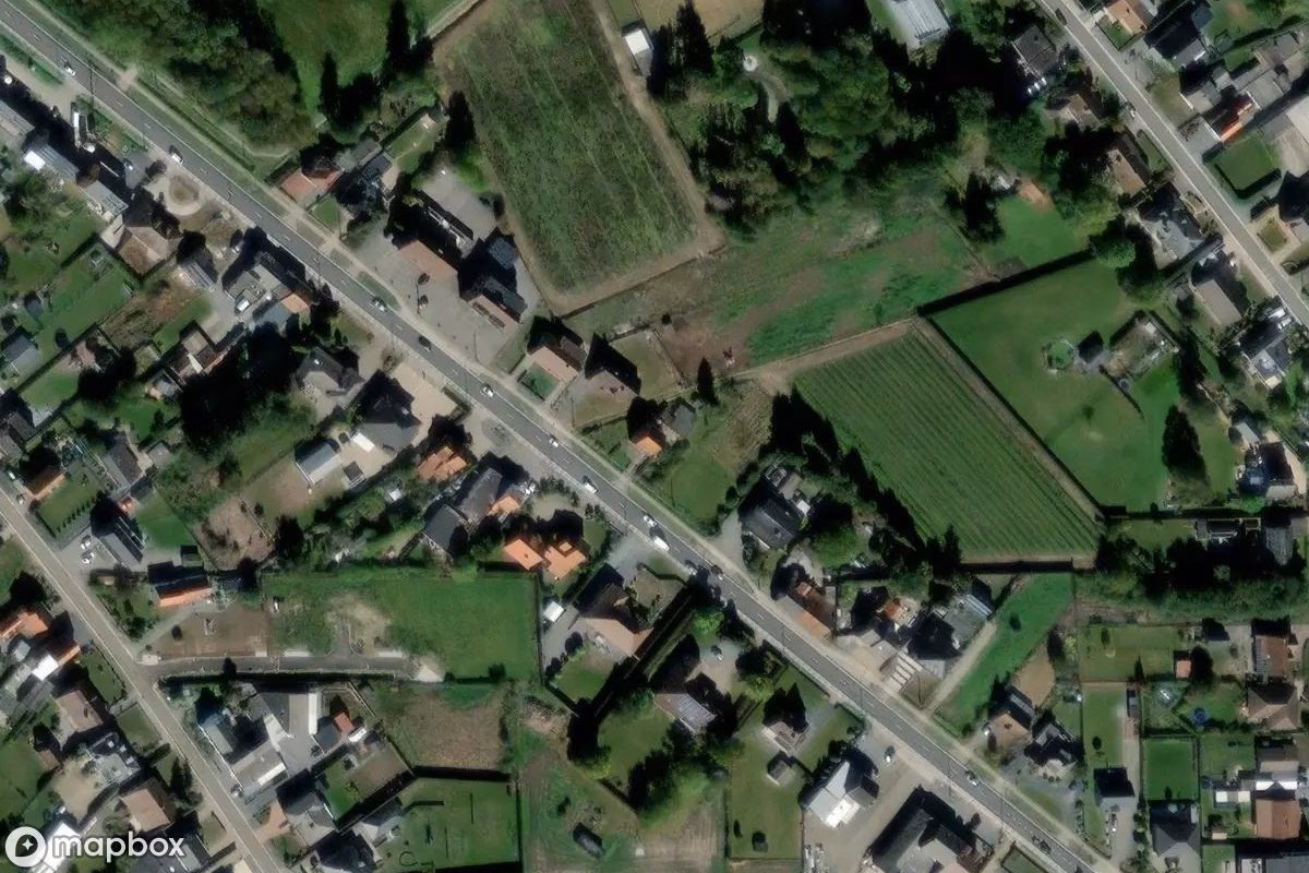 Aerial satellite view of Maison Marron, an abandoned Residence in Begijnendijk, Belgium