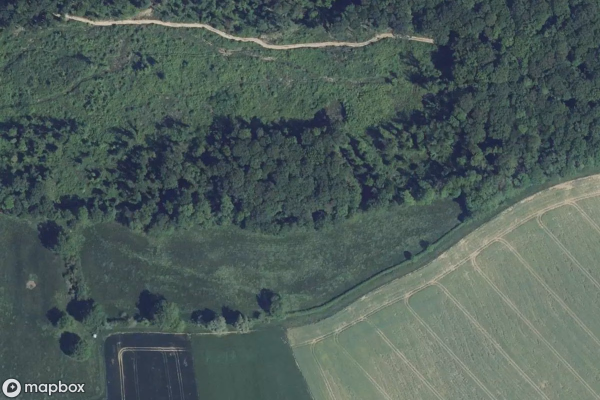 Satellitenansicht von Bunker, eine verlassene Bunker in Charly-Oradour, Frankreich