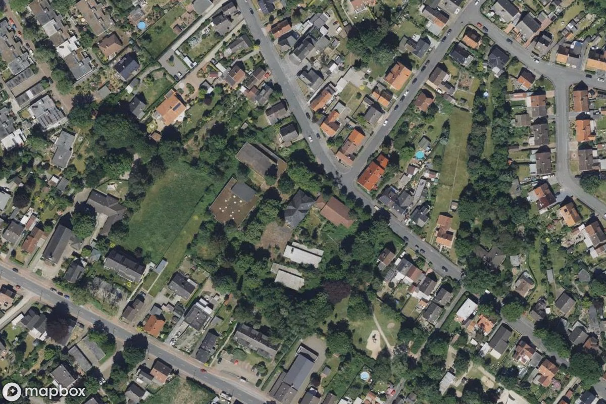 Vue aérienne satellite de Schule, un École abandonné à Bremen, Allemagne