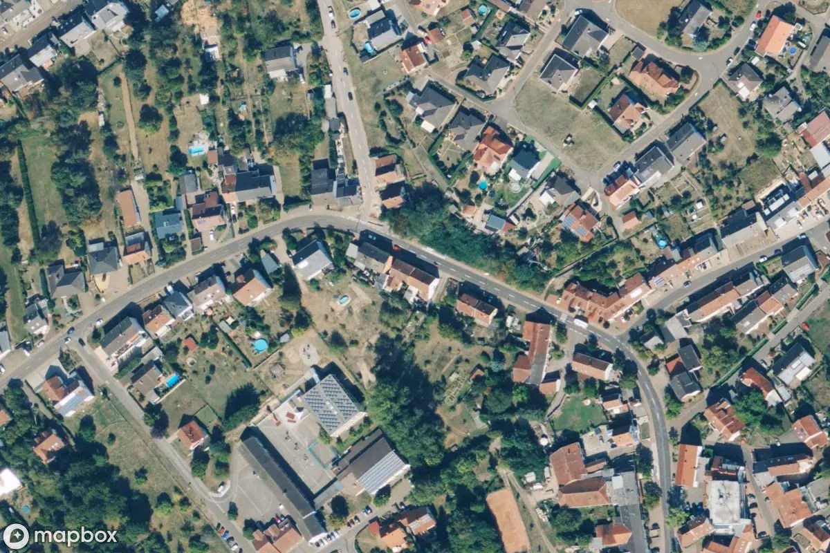 Satellitbillede set fra luften af Haus, et forladt  i Beckingen, Tyskland