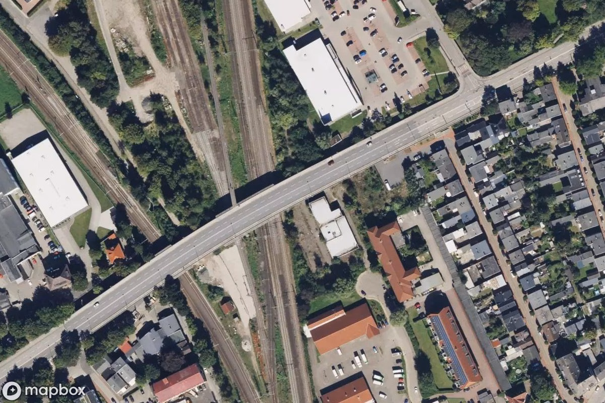 Satelitarny widok z lotu ptaka Ehemalige Biker-Werkstatt, opuszczone Fabryka w Elmshorn, Niemcy