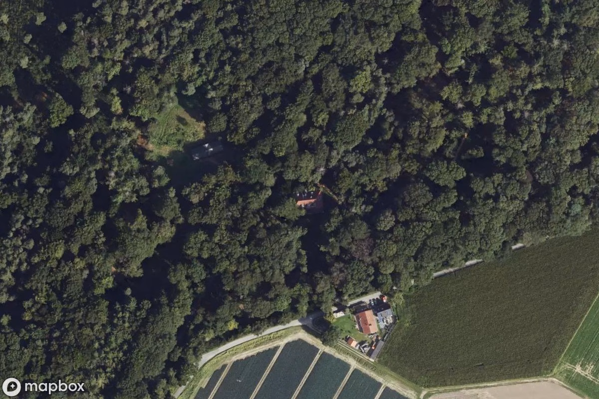 Satelitní letecký pohled na Städtische Lungenheilanstalt, opuštěné  v Mönchengladbach, Německo