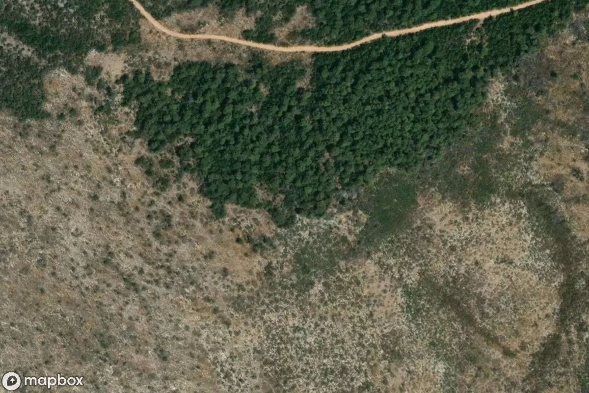 Satellitenansicht von Kabal-Halbinsel, eine verlassene  in Grad Stari Grad, Kroatien