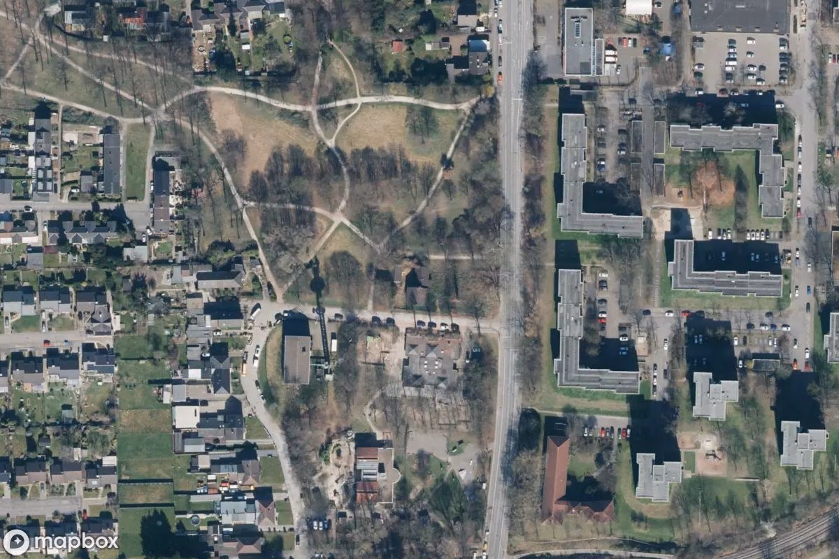 Vue aérienne satellite de Haus am Stadtteilpark, un Résidence abandonné à Allemagne, Allemagne