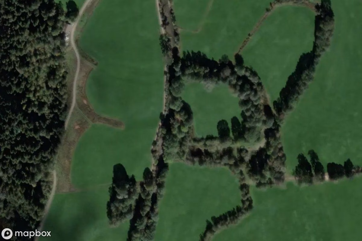Aerial satellite view of Wasserstellwerk, an abandoned Factory in Marbach, Germany