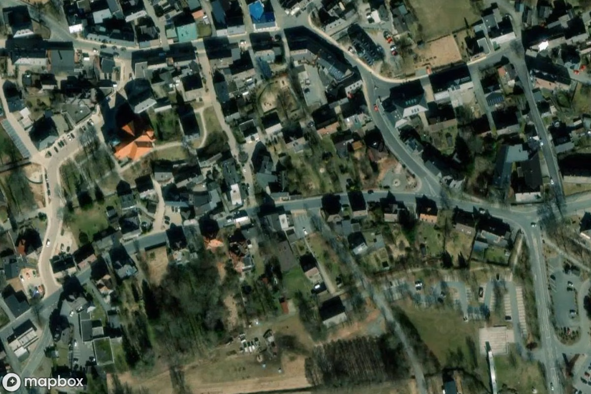 Aerial satellite view of Wohnhaus, an abandoned Residence in Bad Steben, Germany