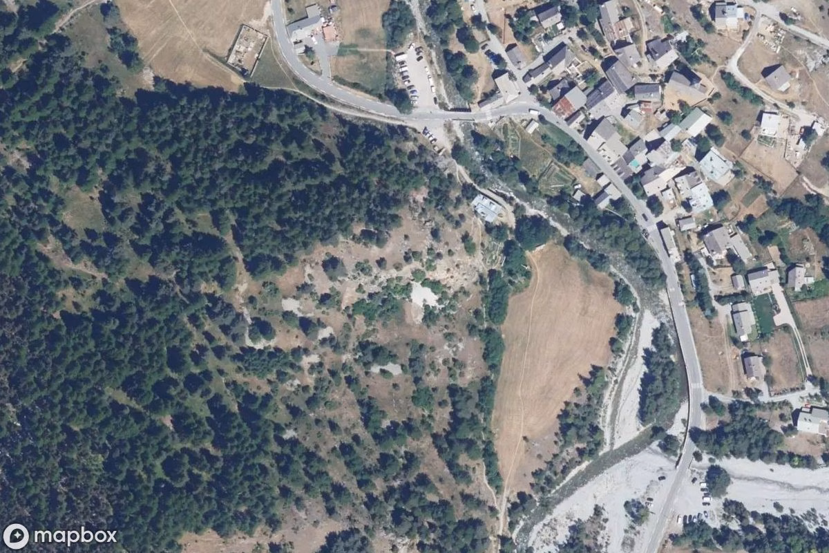 Satellitenansicht von Bunker, eine verlassene Bunker in Névache, Frankreich