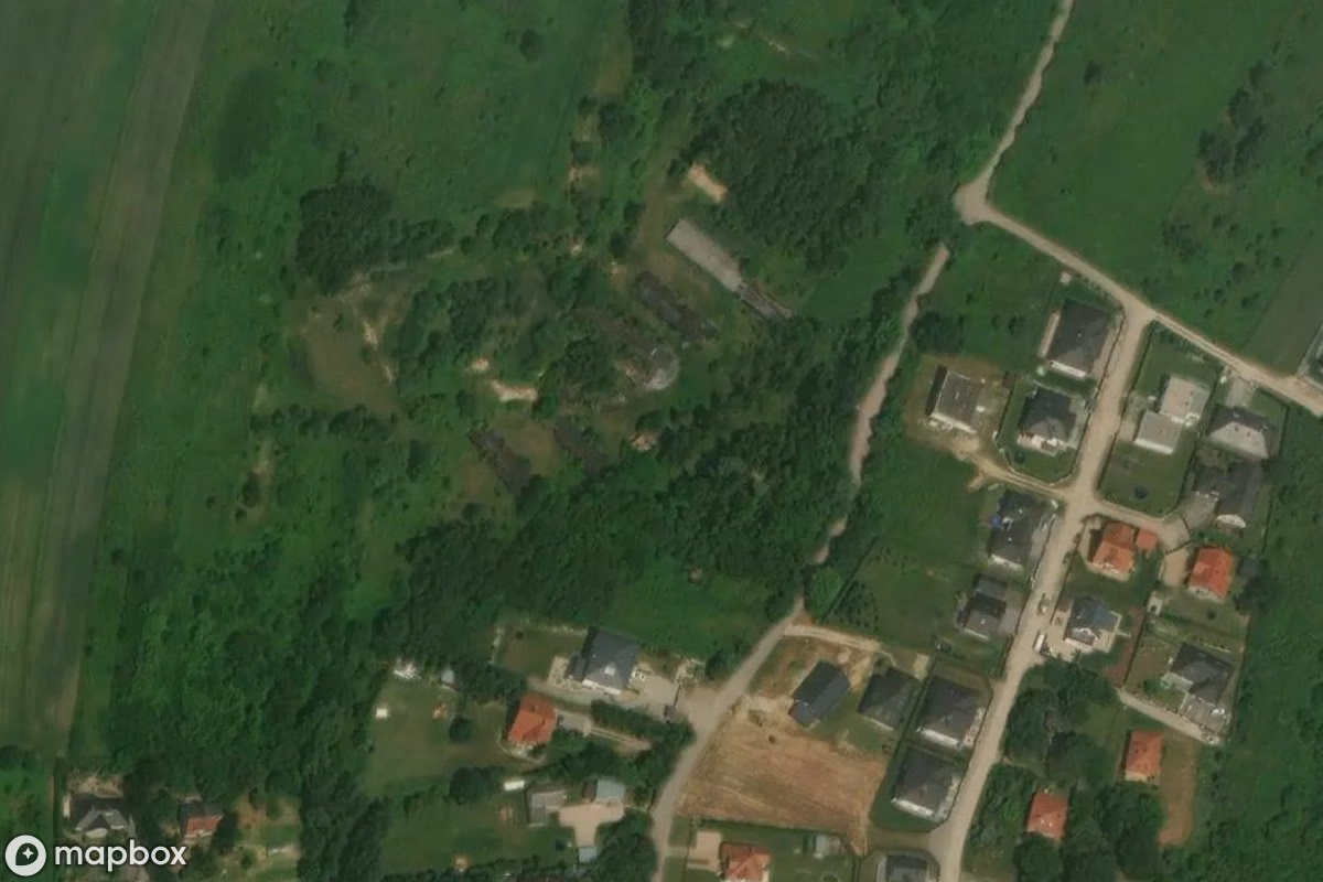 Vue aérienne satellite de Verlassene Ziegelei, un Usine abandonné à Lublin, Pologne