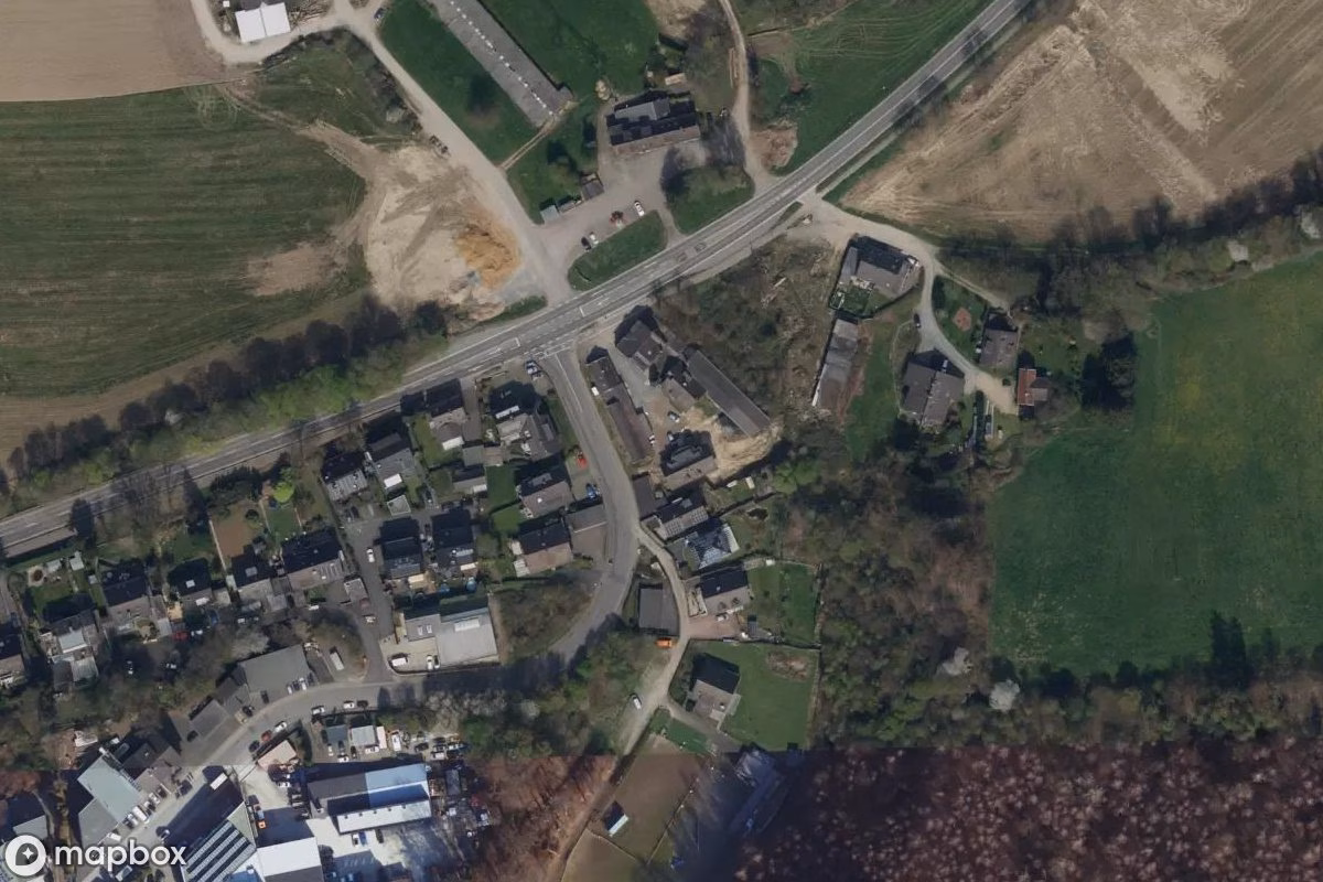 Satellitbillede set fra luften af Gaststätte, et forladt Restaurant i Bergisch Gladbach, Tyskland