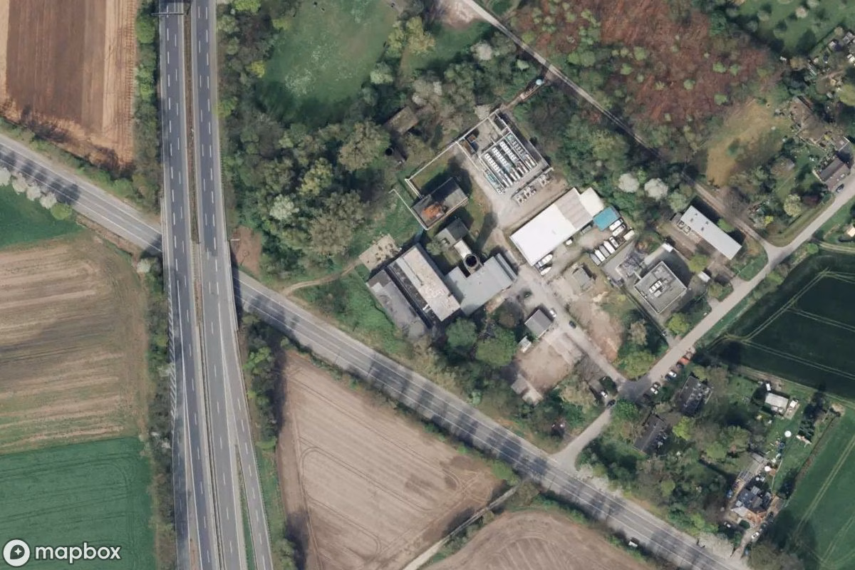 Satellietbeeld vanuit de lucht van Zeche, een verlaten Mijn in Recklinghausen, Duitsland