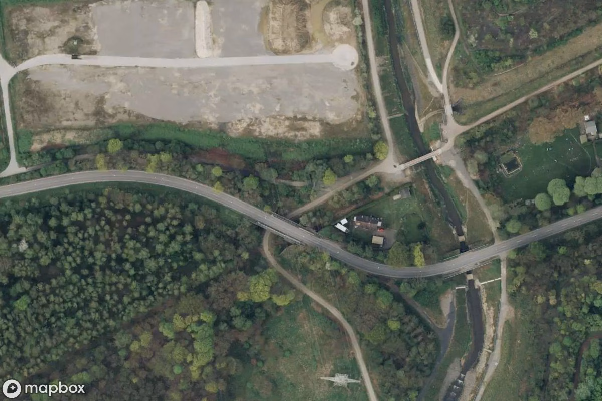 Satellitenansicht von Bunker, eine verlassene Bunker in Bottrop, Deutschland