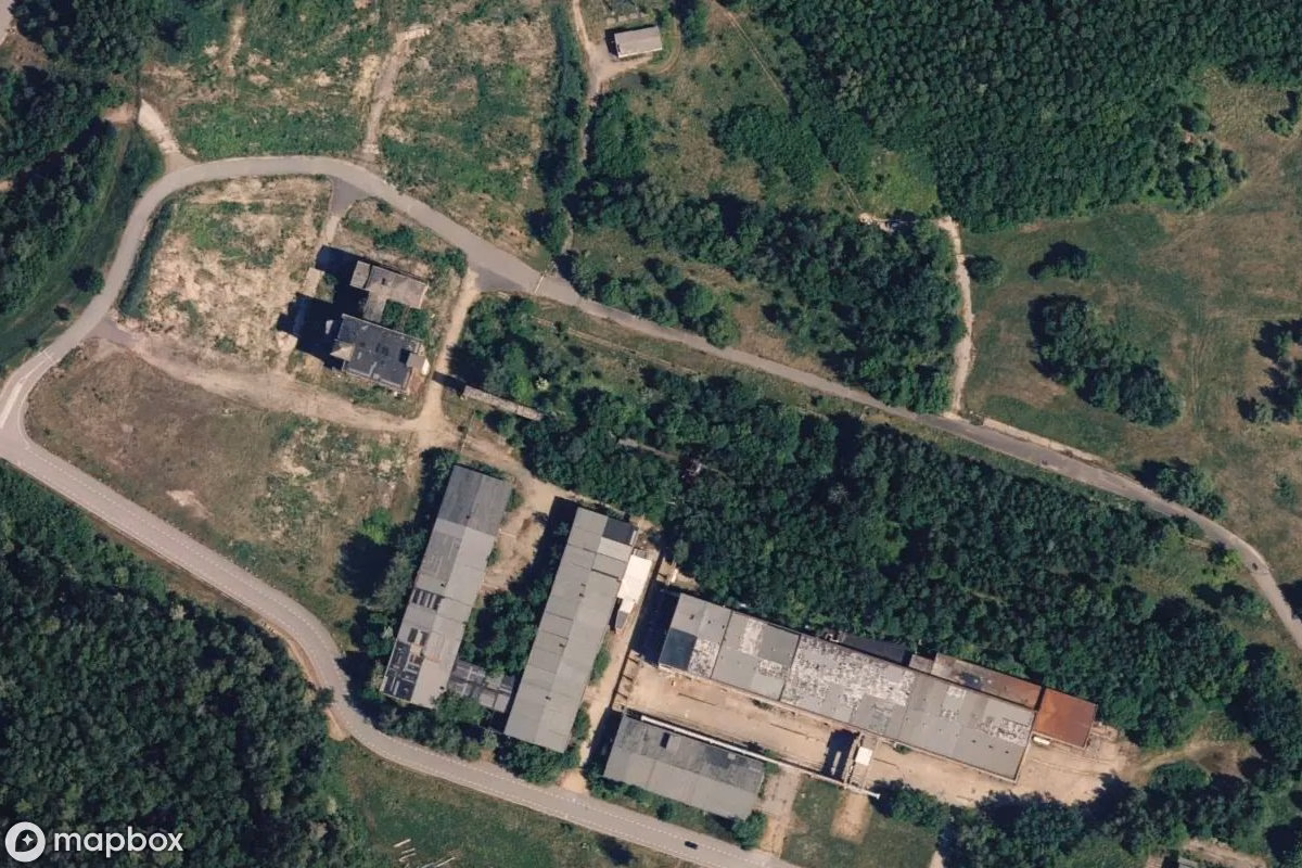 Satellitbillede set fra luften af Kohleschütte, et forladt  i Görlitz, Tyskland