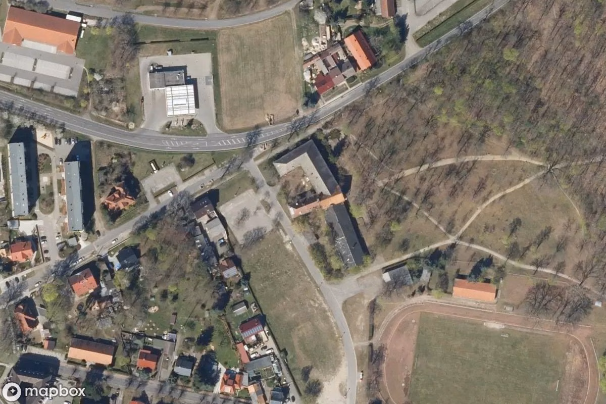 Satelitarny widok z lotu ptaka Ferienlager, opuszczone  w Calau, Niemcy