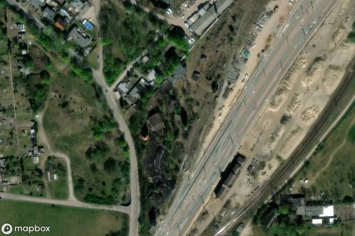 Satellitenansicht von Lockschuppen, eine verlassene  in Roßlau, Deutschland