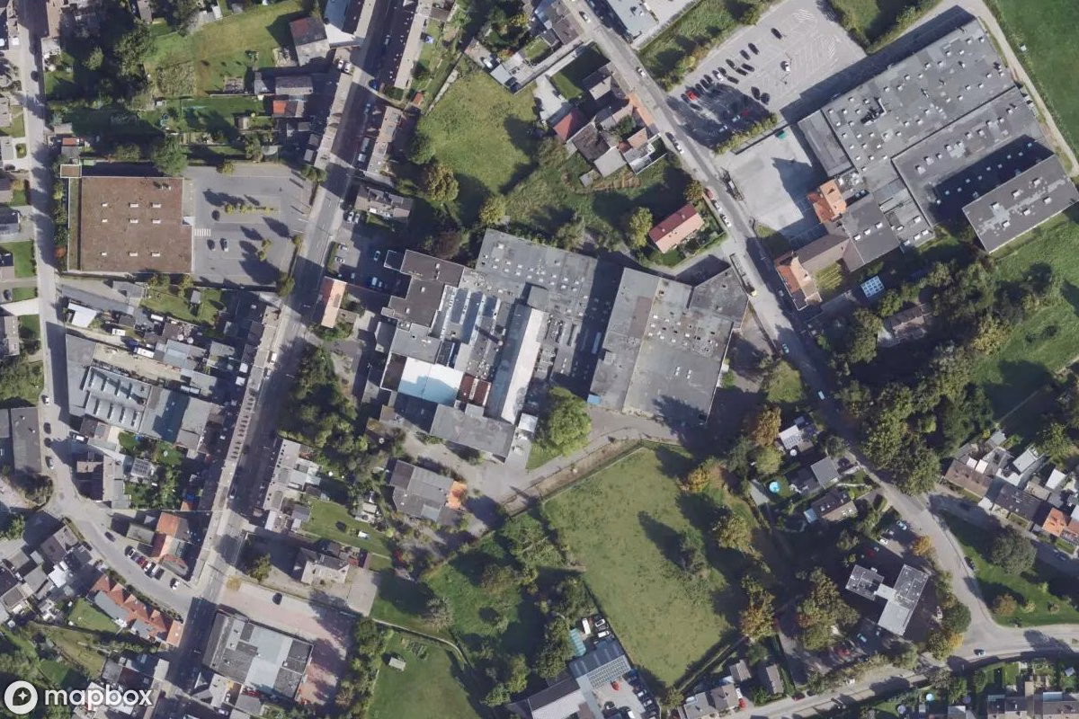 Satelitarny widok z lotu ptaka Kinkartz, opuszczone w Würselen, Niemcy