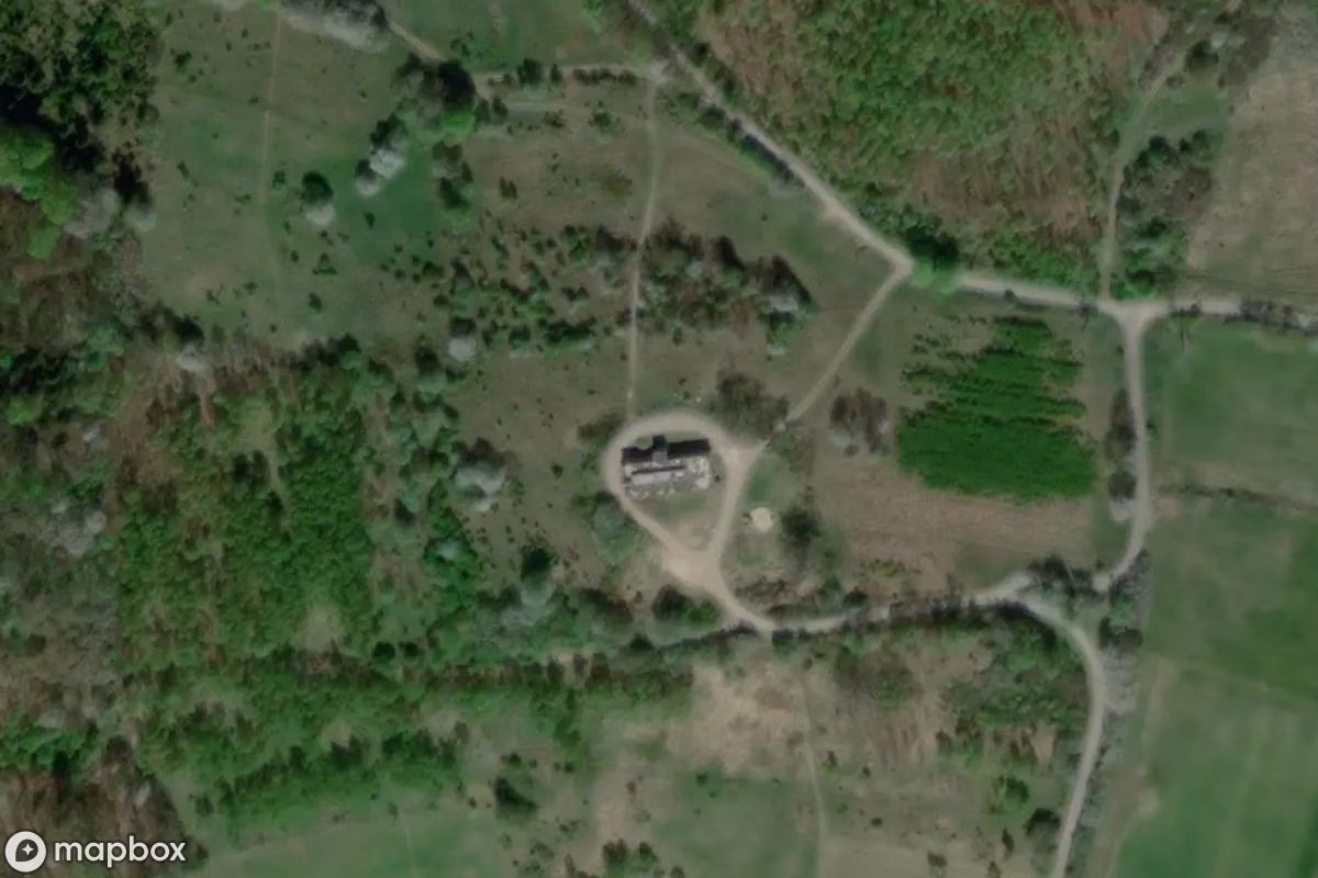 Aerial satellite view of Rudiger 2 Radio, an abandoned Tower in Stanisławów, Poland