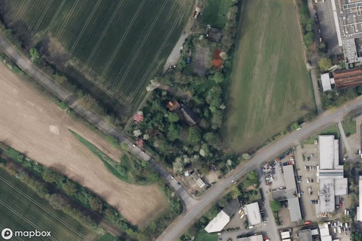 Satelitní letecký pohled na Bauer Becks, opuštěné  v Gelsenkirchen, Německo