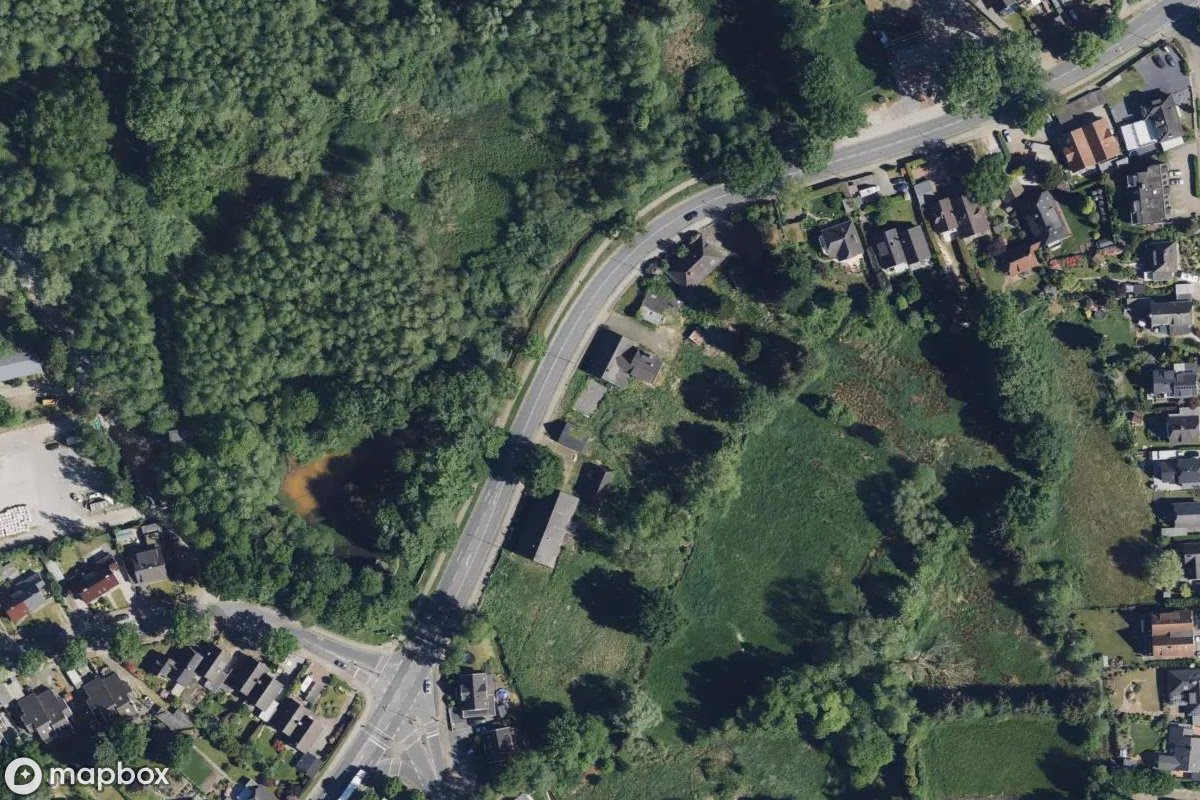 Vue aérienne satellite de Häuser, un Résidence abandonné à Ritterhude, Allemagne