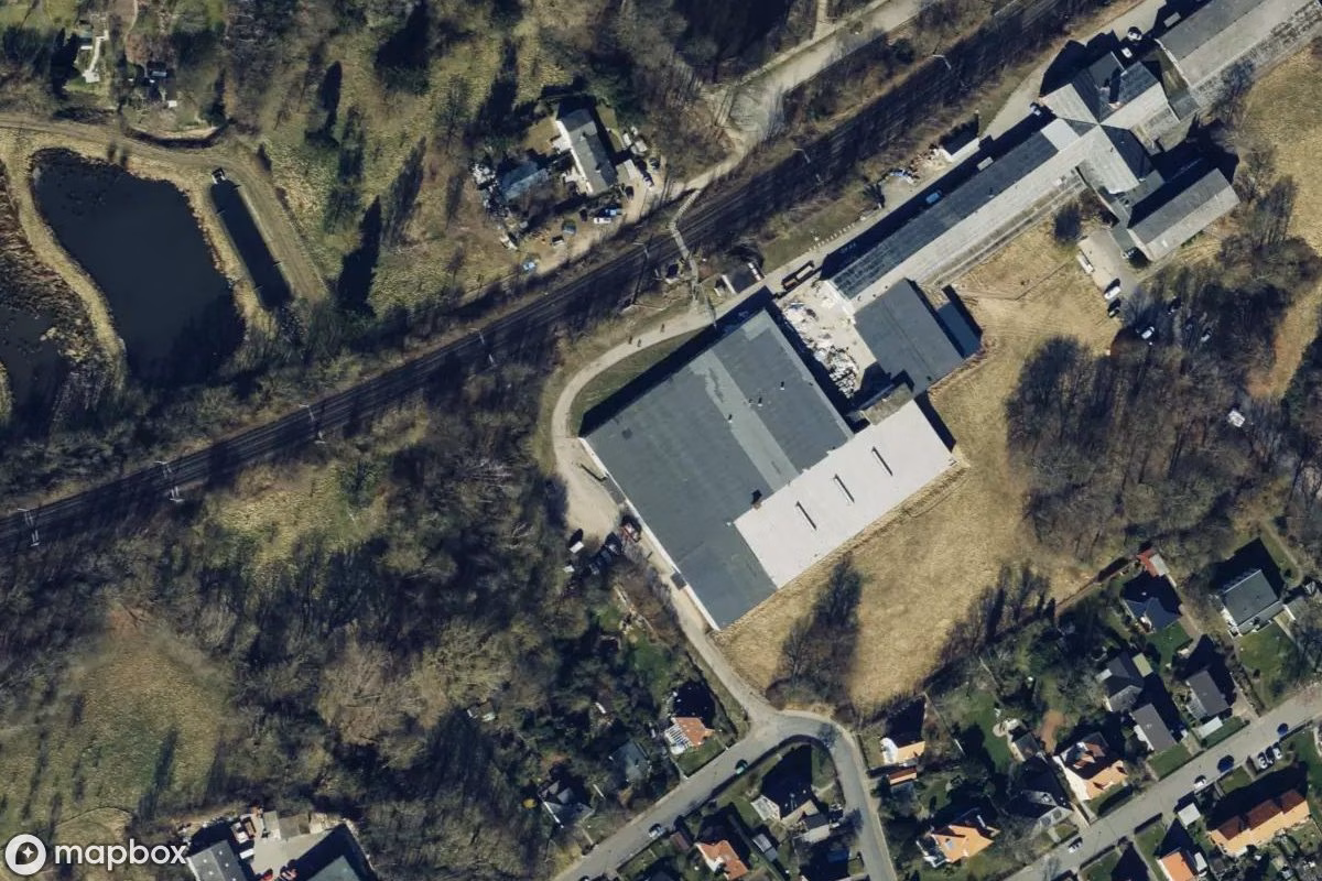 Satelitarny widok z lotu ptaka Lager, opuszczone Magazyn w Reinfeld, Niemcy