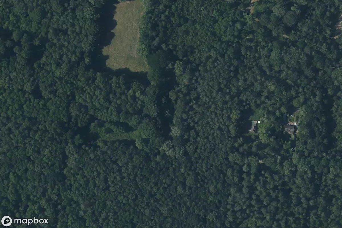 Vue aérienne satellite de Häuser, un Résidence abandonné à Kempen, Allemagne