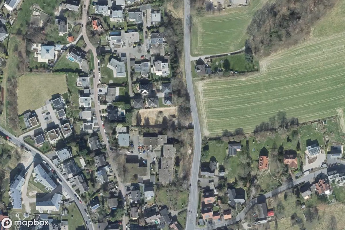 Vue aérienne satellite de Villa, un Résidence abandonné à Bochum, Allemagne