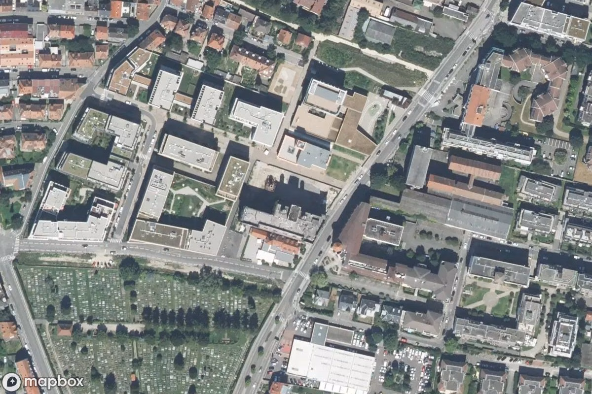 Satellitenansicht von Brauerei Max, eine verlassene Fabrik in Schiltigheim, Frankreich