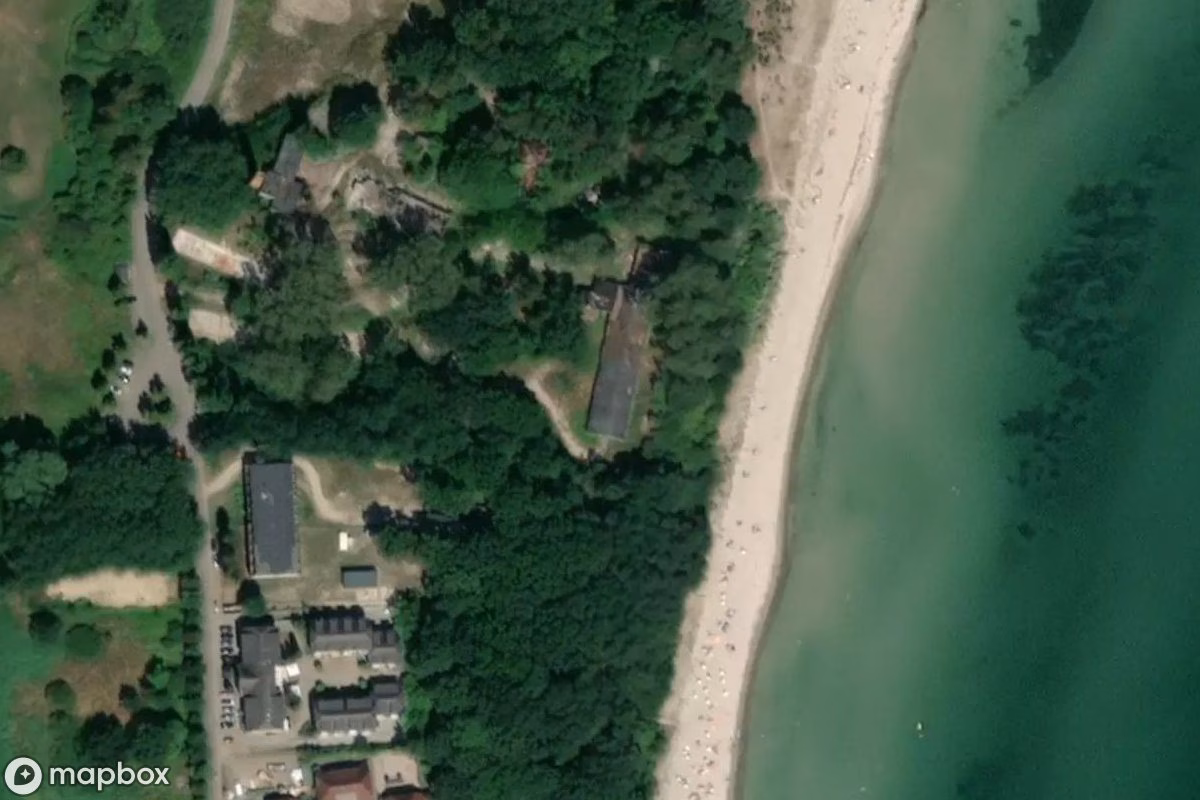 Műholdas légi felvétel Ferienlager helyszínről, egy elhagyatott  itt: Mönchgut, Németország