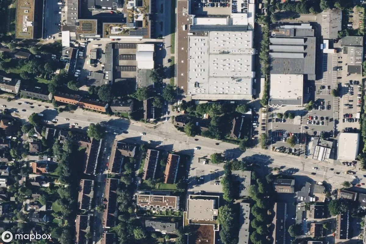 Aerial satellite view of Mehrfamilienhaus, an abandoned  in Hamburg, Germany