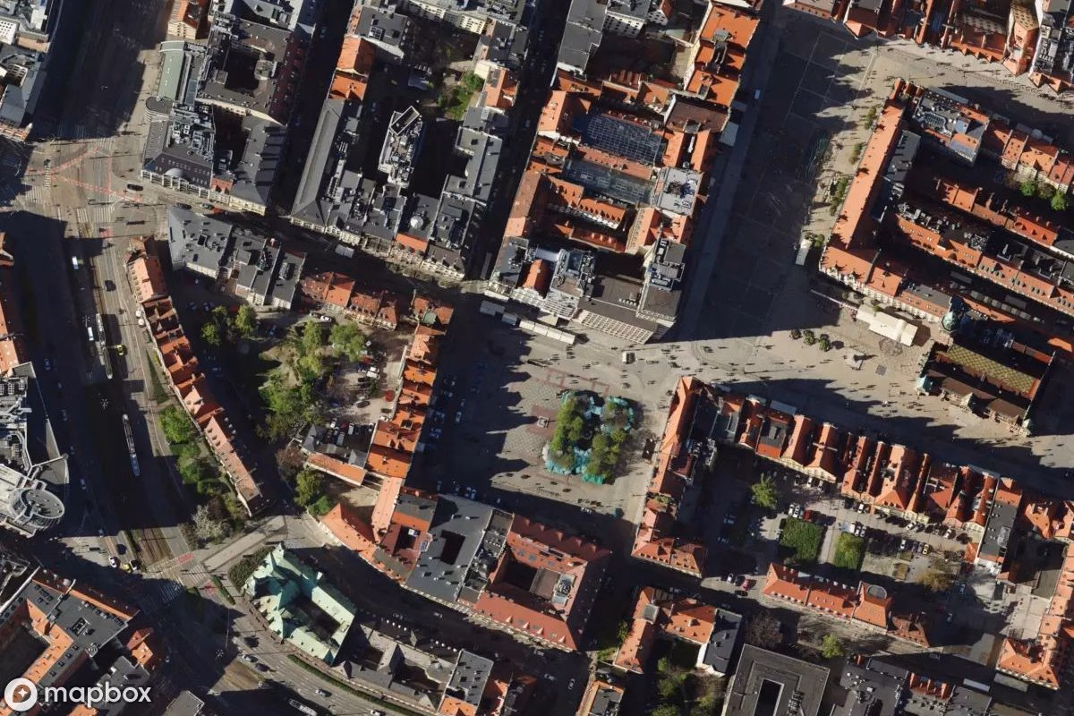 Aerial satellite view of Krasnal Wrocław, an abandoned Factory in Wrocław, Poland