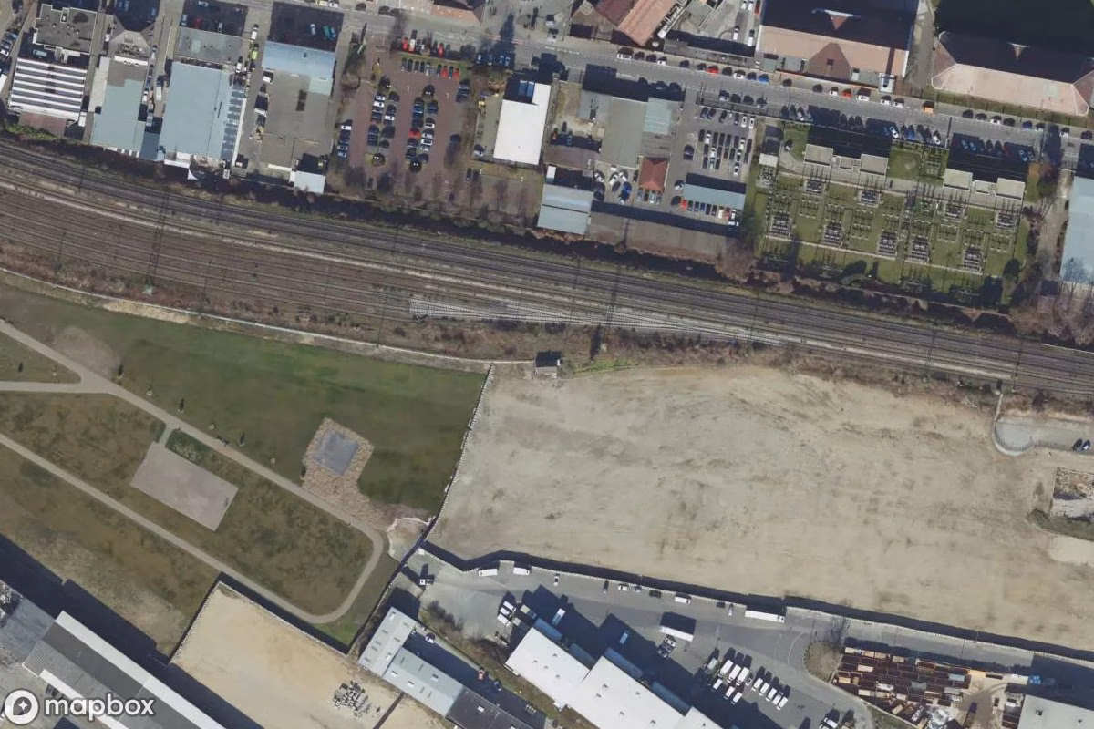 Satellitenansicht von Bahnhäuschen, eine verlassene  in Cologne, Deutschland