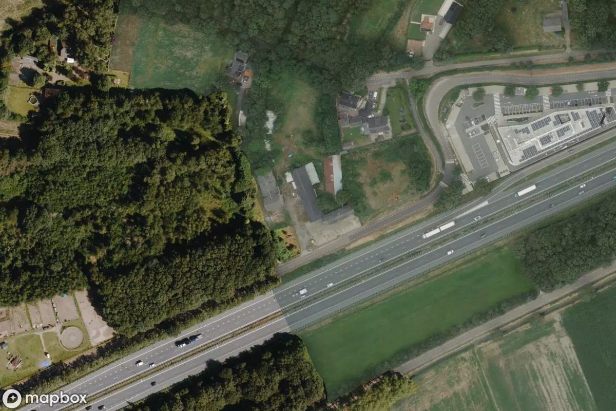 Vue aérienne satellite de Lost Place, un  abandonné à Papendijk, Pays-Bas