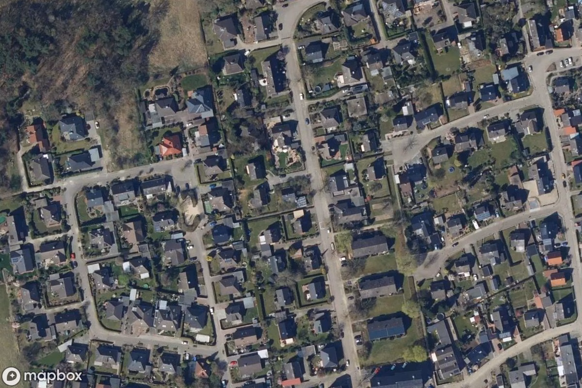 Satellittbilde fra luften av Haus, et forlatt  i Harsefeld, Tyskland