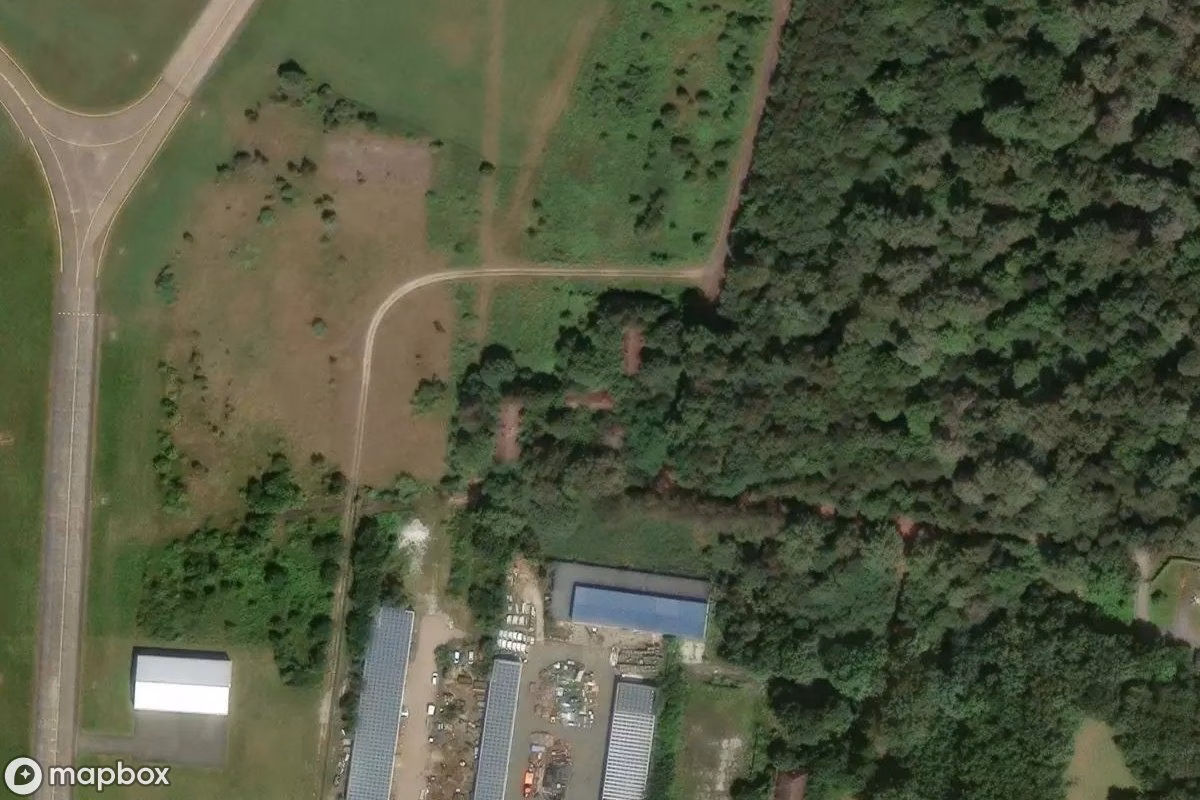 Aerial satellite view of Wohnhaus, an abandoned Residence in Nobitz, Germany