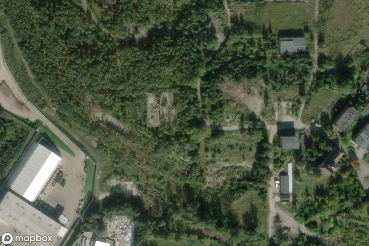 Vue aérienne satellite de Kokereien, un Usine abandonné à Wałbrzych, Pologne