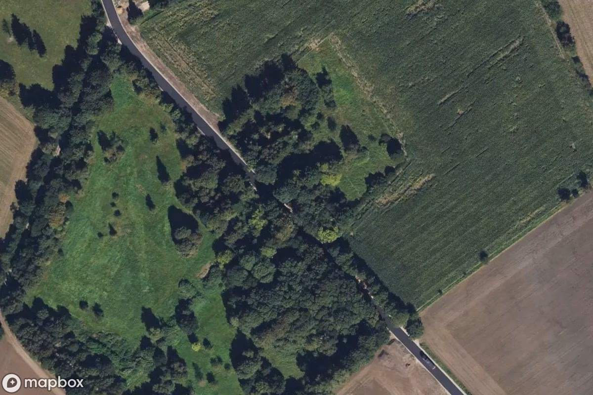 Satellitbillede set fra luften af Einzelner Turm, et forladt Tårn i Heidmoor, Tyskland