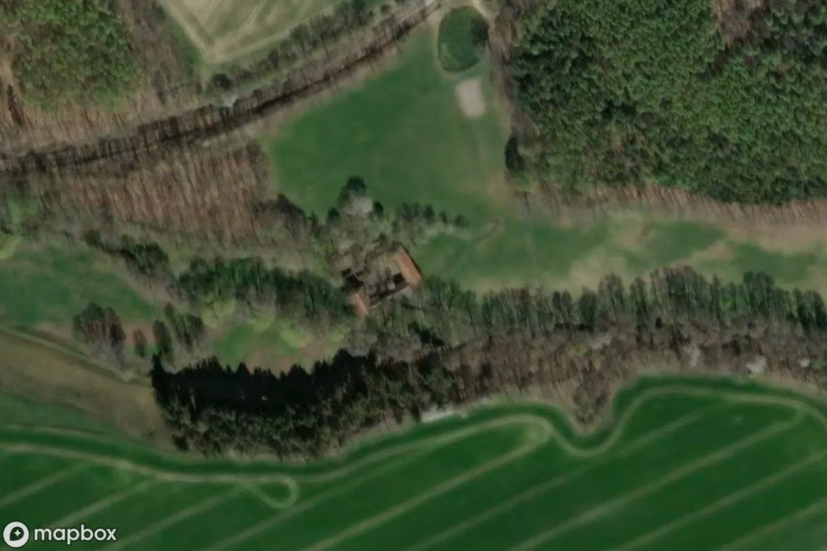 Satellitbillede set fra luften af Mühle, et forladt Fabrik i Grochwitz, Tyskland