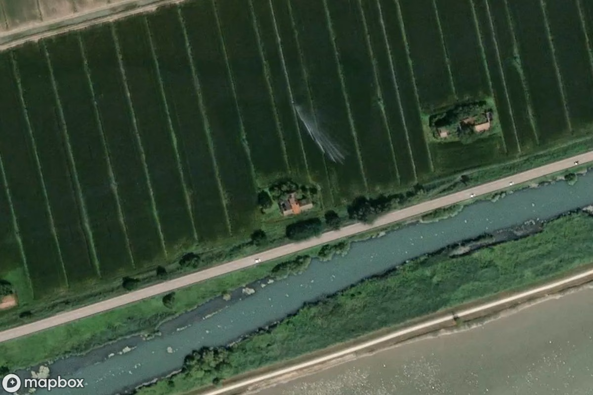 Satellitenansicht von Ca Favorita, eine verlassene in Portegrandi, Italien