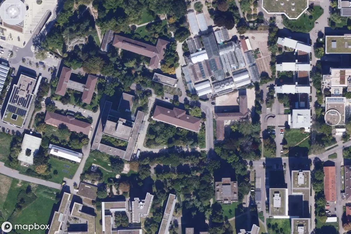Satellitenansicht von Nierenzentrum, eine verlassene  in Heidelberg, Deutschland